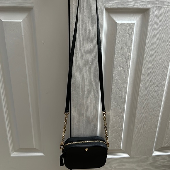 Tory burch Robinson Round Crossbody Bag Black preowned - Picture 2 of 15